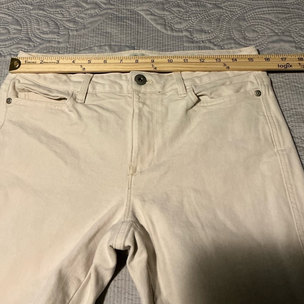 J. Jill Cream Straight Leg Jeans Timeless Design modern slim boot cut - Picture 12 of 13
